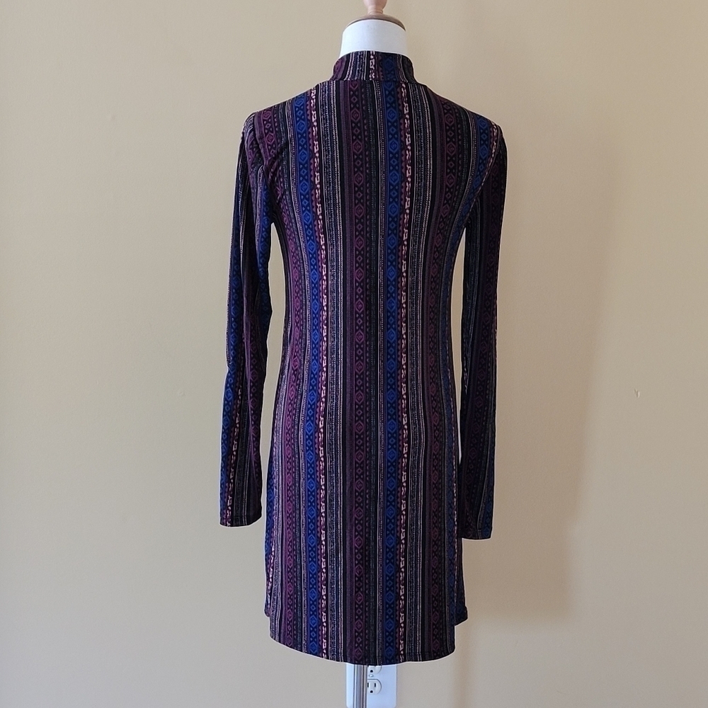 BCBGeneration Mock Neck Long Sleeve Mini Dress Sz XS - Picture 3 of 10